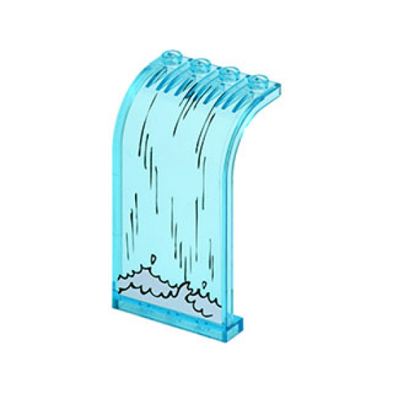 Panel 3 x 4 x 6 Curved Top with Waterfall Pattern (Sticker) - Set 7627