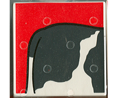 Duplo, Tile 2 x 2 x 1 with Cow Mosaic Picture 01 Pattern (Set 1078)