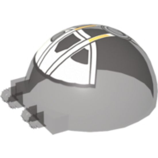 Windscreen 6 x 6 x 3 Canopy Half Sphere with Dual 2 Fingers and SW Republic Attack Gunship Pattern