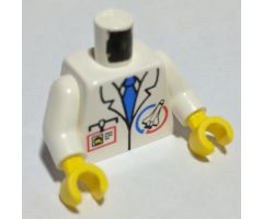 Torso Launch Command Logo, Blue Tie and ID Badge Pattern / White Arms / Yellow Hands