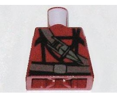 Torso Indiana Jones Dark Brown Belt and Sash with Ceremonial Katar / Knife / Dagger Pattern
