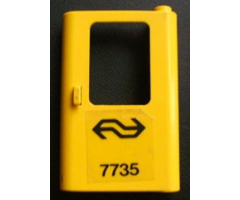 Door 1 x 4 x 5 Train Right with Dutch NS '7735' Pattern (Sticker) - Set 7735