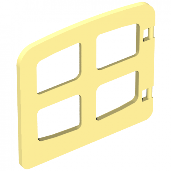 Duplo, Building Door / Window Pane 1 x 4 x 3 with Four Panes