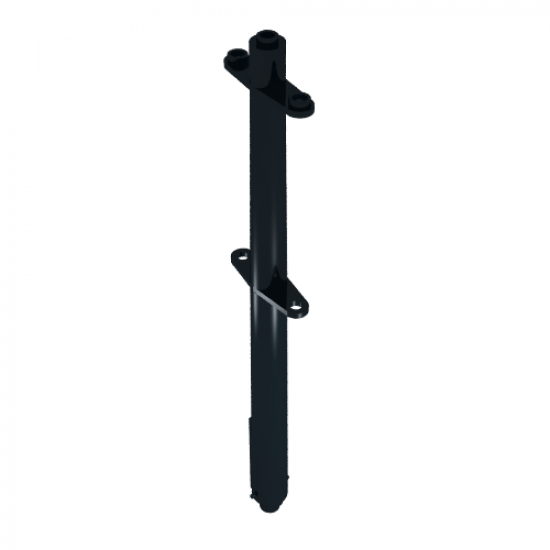 Boat Mast Section Top 16 H with 4 Stud Holes at Bottom, with Bottom Nubs