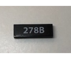 Tile 1 x 3 with '278B' License Plate Pattern (Sticker) - Set 10252