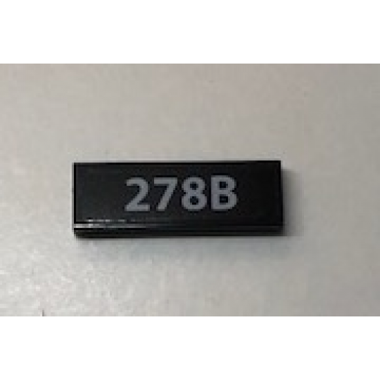 Tile 1 x 3 with '278B' License Plate Pattern (Sticker) - Set 10252