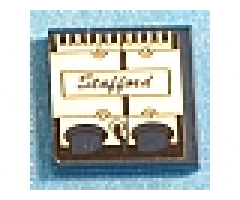 Tile 2 x 2 with Engine Block and 'Stafford' Pattern Model Left Side (Sticker) - Set 8636