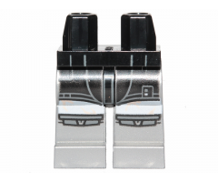 Hips and Flat Silver Legs with Darth Vader Robe and Knee Pads Pattern