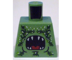 Torso Atlantis Barracuda with Open Mouth and Seaweed Pattern