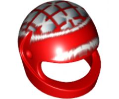 Minifigure, Headgear Helmet Motorcycle (Standard) with Ferrari M. Schumacher Pattern