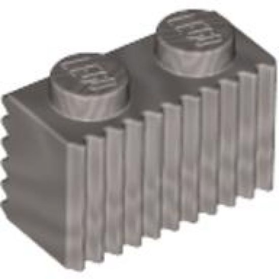 Brick, Modified 1 x 2 with Flutes / Fluted