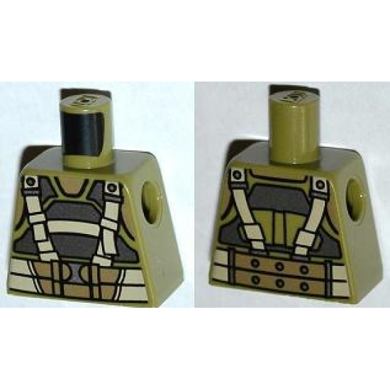 Torso Batman Body Armor with Suspenders Pattern