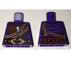 Torso Ninjago Snake Scales, with Tooth Pendant, Copper Chains and Snake Head Belt Pattern