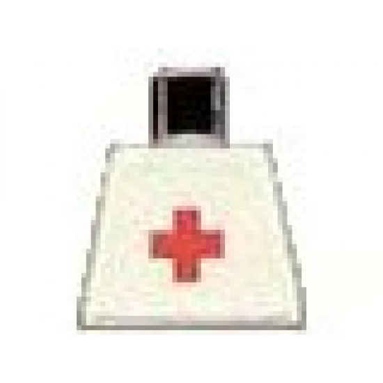 Torso Hospital Red Cross Plain Pattern (Sticker)