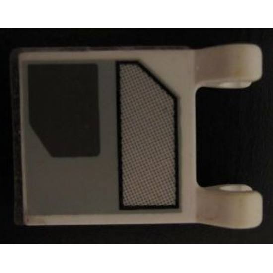 Flag 2 x 2 Square with UCS X-wing Pattern Model Left Side (Sticker) - Set 7191
