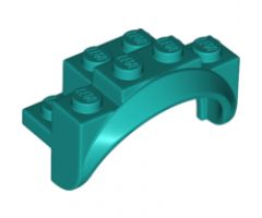 Vehicle, Mudguard 4 x 2 1/2 x 2 1/3 with Arch Round, Solid Studs, and Rounded Legs