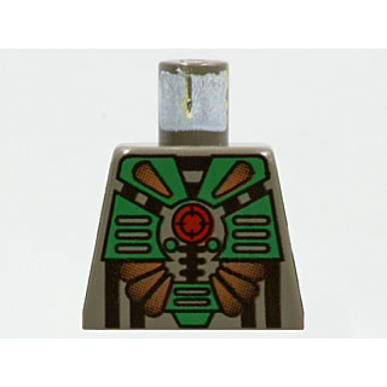 Torso Aquazone Stingray Dark Turquoise, Black, and Gold Pattern 3