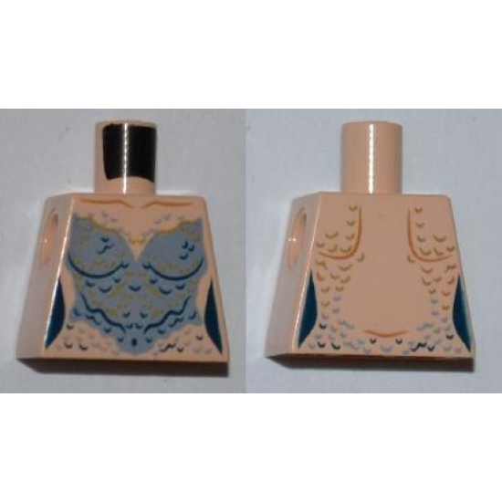 Torso PotC Mermaid Sand Blue Scales Pattern