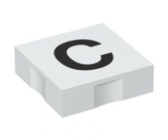 Duplo, Tile 2 x 2 with Black Capital Letter C Pattern