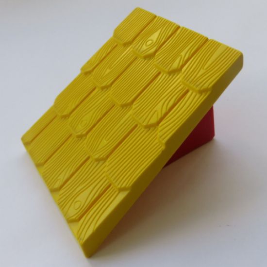 Duplo, Building Roof Sloped 30 4 x 4 Shingled with Red Base