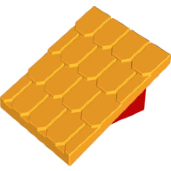 Duplo, Building Roof Sloped 30 4 x 4 Shingled with Red Base