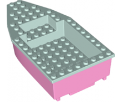 Boat Hull Unitary 16 x 8 Base with Light Aqua Boat Hull Unitary 16 x 8 Top (28533 / 28535)