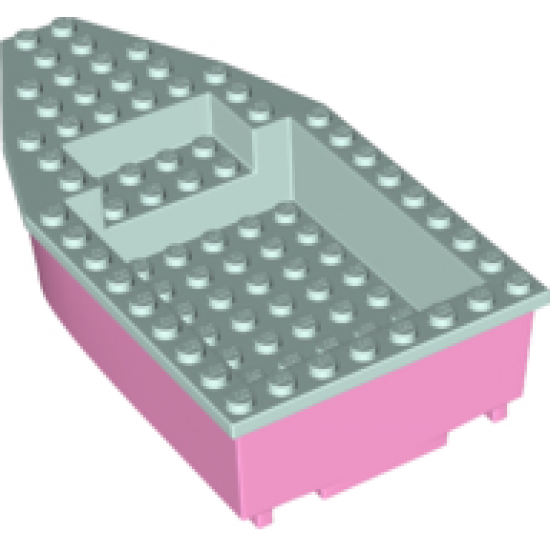 Boat Hull Unitary 16 x 8 Base with Light Aqua Boat Hull Unitary 16 x 8 Top (28533 / 28535)