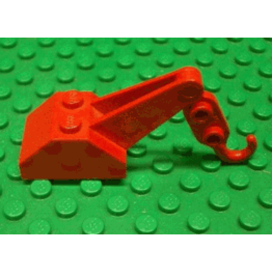 Hook Slope 45 2 x 3 x 1 1/3 Double with Arm and Red Tow Hook