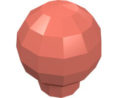 Brick, Round 1 x 1 with Ball (Finial)