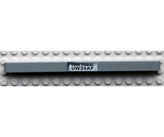 Technic, Liftarm 1 x 15 Thick with 'TOW TRUCK UW34AP' Pattern (Sticker) - Set 8285
