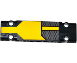 Technic, Panel Plate 3 x 11 x 1 with Yellow Stripe and Honeycomb Mesh Pattern (Sticker) - Set 42053