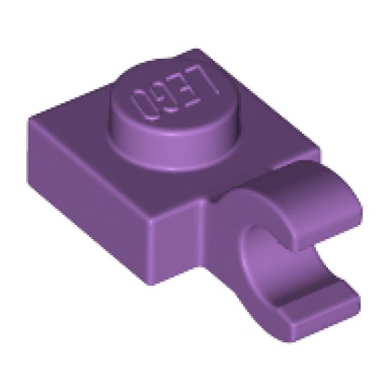 Plate, Modified 1 x 1 with Open O Clip (Horizontal Grip)