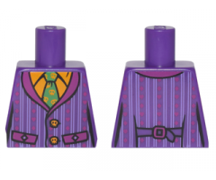 Torso Batman Striped Vest and Green Tie Pattern