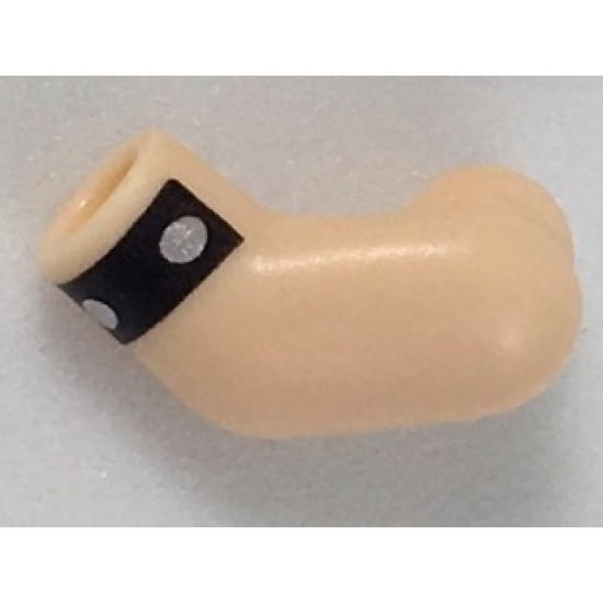 Arm, Left with Black Cuff with Silver Dots Pattern