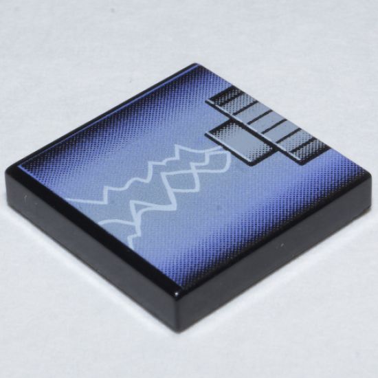 Tile 2 x 2 with Arcing Electricity Pattern