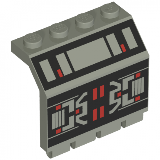 Panel 2 x 4 x 3 1/3 with Hinge with M:Tron Pattern