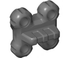 Technic, Connector Spike Flexible with Four Holes, Raised Center