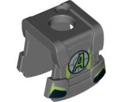Minifigure, Body Wear Armor Breastplate with Back Stud, Agents Logo Pattern