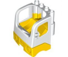 Duplo, Vehicle Cabin Truck Semi-Tractor Cab with Yellow Base