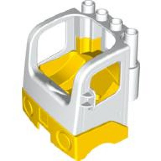 Duplo, Vehicle Cabin Truck Semi-Tractor Cab with Yellow Base