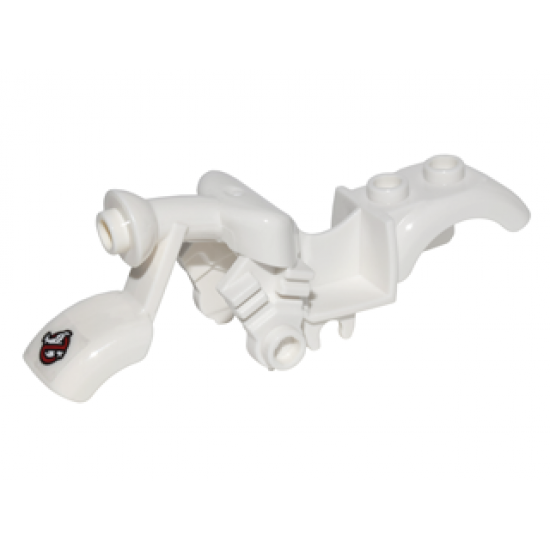 Riding Cycle Motorcycle Fairing, Vintage with Ghostbusters Logo Pattern (Sticker) - Set 75828