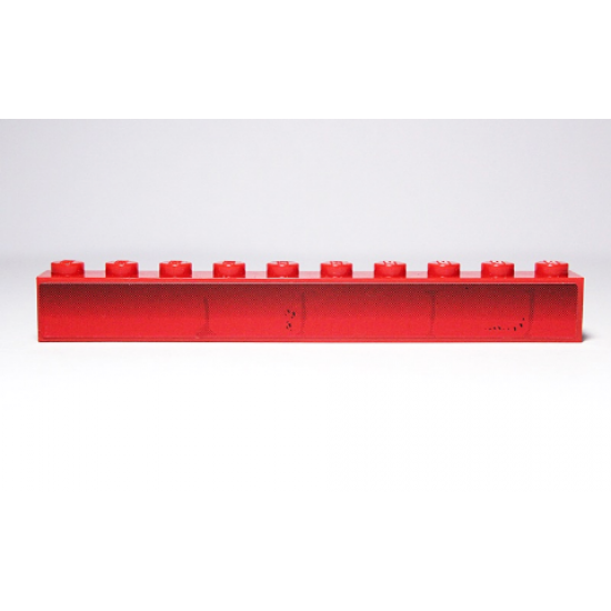 Brick 1 x 10 with Brick Wall Pattern (Sticker) - Set 4982