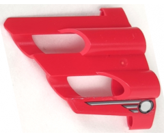 Technic, Panel Fairing # 2 Large Short, Large Holes, Side B with Gray Circle and Lines Pattern (Sticker) - Set 8520