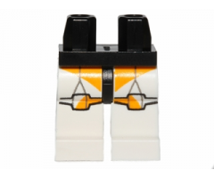 Hips and White Legs with SW Clone Trooper and Bright Light Orange Markings Pattern