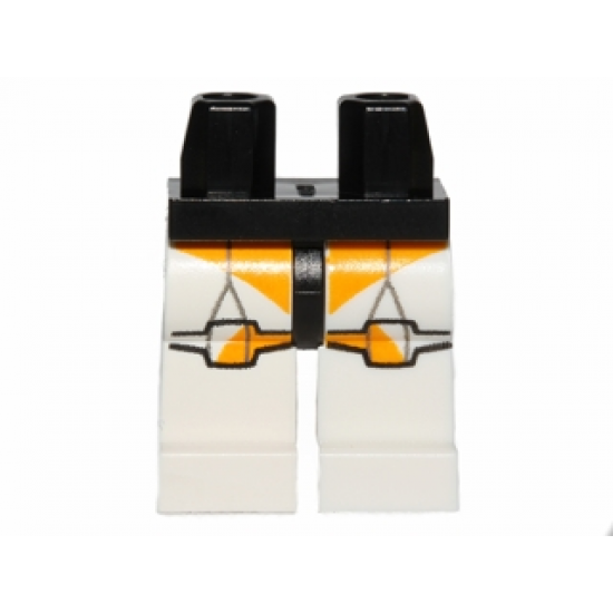 Hips and White Legs with SW Clone Trooper and Bright Light Orange Markings Pattern