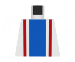 Torso Vertical Striped Blue/Red Pattern