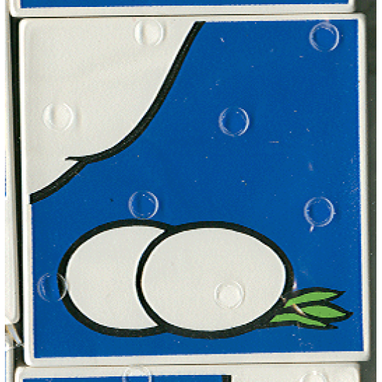 Duplo, Tile 2 x 2 x 1 with Duck Mosaic Picture 18 Pattern (Set 1078)