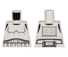 Torso SW Armor Stormtrooper, Detailed Armor Pattern without Shoulder Belts