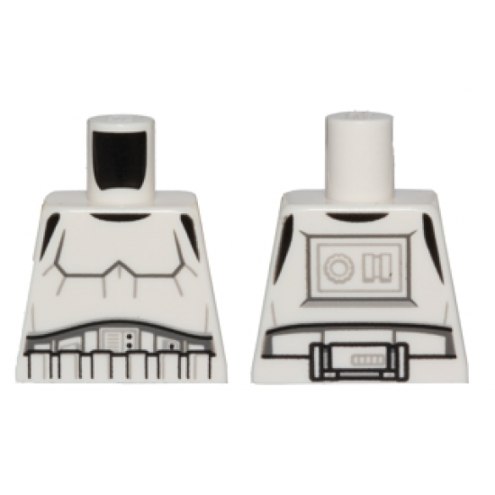 Torso SW Armor Stormtrooper, Detailed Armor Pattern without Shoulder Belts
