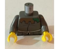 Torso Studios White Rope & Patched Collar Pattern (Hunchback) / Dark Gray Arms / Yellow Hands